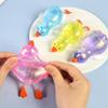 1Pcs Glitter Duck Squeezes,Soft Cute Stress Relief Ball for Adults & Teens,Fun Decompression Duck Squishies Gift for Office Desk Party Favors Easter Basket Stuffer (Blue, 2Pcs) view 3