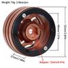4PCS 1.9" Metal Beadlock Wheel Hubs with Hole Design Compatible with, TRX6, Yikong, and 1/10 Scale RC Crawlers(Silver) view 2