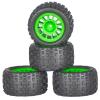 Rc Upgrade Components For Arrma For Granite For Grom For Typhon For Grom 1/18 4pcs 74mm Rubber Tire Tyre 12mm Hex RC Car Upgrade Parts Accessories(Black) view 4