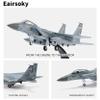 Eairsoky 1:100 Scale F-15C Eagle Die cast Model Air Superiority Fighter USAF Tactical Metal Aircraft Models for Collection or Gift 9046 view 3