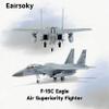 Eairsoky 1:100 Scale F-15C Eagle Die cast Model Air Superiority Fighter USAF Tactical Metal Aircraft Models for Collection or Gift 9046 view 4