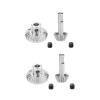 Rc Upgrade Components For WPL D12 B24 B36 C14 C24 For MN D90 D98 D99 For MN99S 1/2/4 Pairs Metal Rear Axle Gear Drive Shaft Gear Set Accessories Parts(Silver,2 pcs) view 1