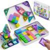 STEM MATCH Magnetic Tiles Travel Toys Kids: 48PCS 3-in-1 Journey Blocks Set view 1