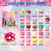 300PCS Magnetic Blocks Building Toys for Kids - 0.8in Magnet Cubes Cherry Blossom Forest Theme Toddler Toys, STEM Preschool Educational Sensory Construction Set, Birthday Gifts for Boys Girls Age 3-8 view 2
