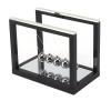 DAN&DRE Stress Relief Desktop Decoration Toy, Newton Cradle Balance Balls, Stainless Steel with Mirror Base view 1