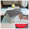 Thickened Plush Foam Interlocking Floor Carpet Mat Fluffy Square Puzzle Foam Carpet Tiles with Edgings Soft Anti-Slip Shaggy Area Rug Playmat(Light Blue+Dark Blue,8 pcs) view 4