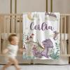 GiftsFourSeasons Personalized Baby Blanket for Girls Boys - Custom Dragon Blanket with Name Stroller Crib Decor - Swaddle Throw for Toddlers Infants Newborns Nursery - 30"x40"-Toddlers/Pets Size view 3