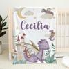 GiftsFourSeasons Personalized Baby Blanket for Girls Boys - Custom Dragon Blanket with Name Stroller Crib Decor - Swaddle Throw for Toddlers Infants Newborns Nursery - 30"x40"-Toddlers/Pets Size view 4