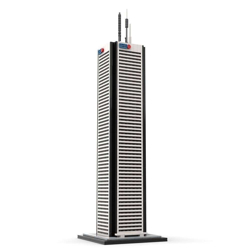 Aetheria Architecture Canadian Place Landmark Building Set, 1:800 Modular Skyline Street View House Construction Bricks Home Deco Collection for Adult, Designed by SPBrix - 1666 Pieces