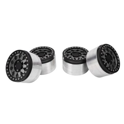 4pcs RC Car Wheel Rims, Aluminium Alloy Replacement Wheels for SCX6 1/6 Scale Remote Control Cars, 2.9 Inch Off - Road Performance Upgrade with Lightweight Durable Design (Ti Color)