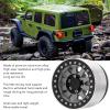 4pcs RC Car Wheel Rims, Aluminium Alloy Replacement Wheels for SCX6 1/6 Scale Remote Control Cars, 2.9 Inch Off - Road Performance Upgrade with Lightweight Durable Design (Ti Color) view 3