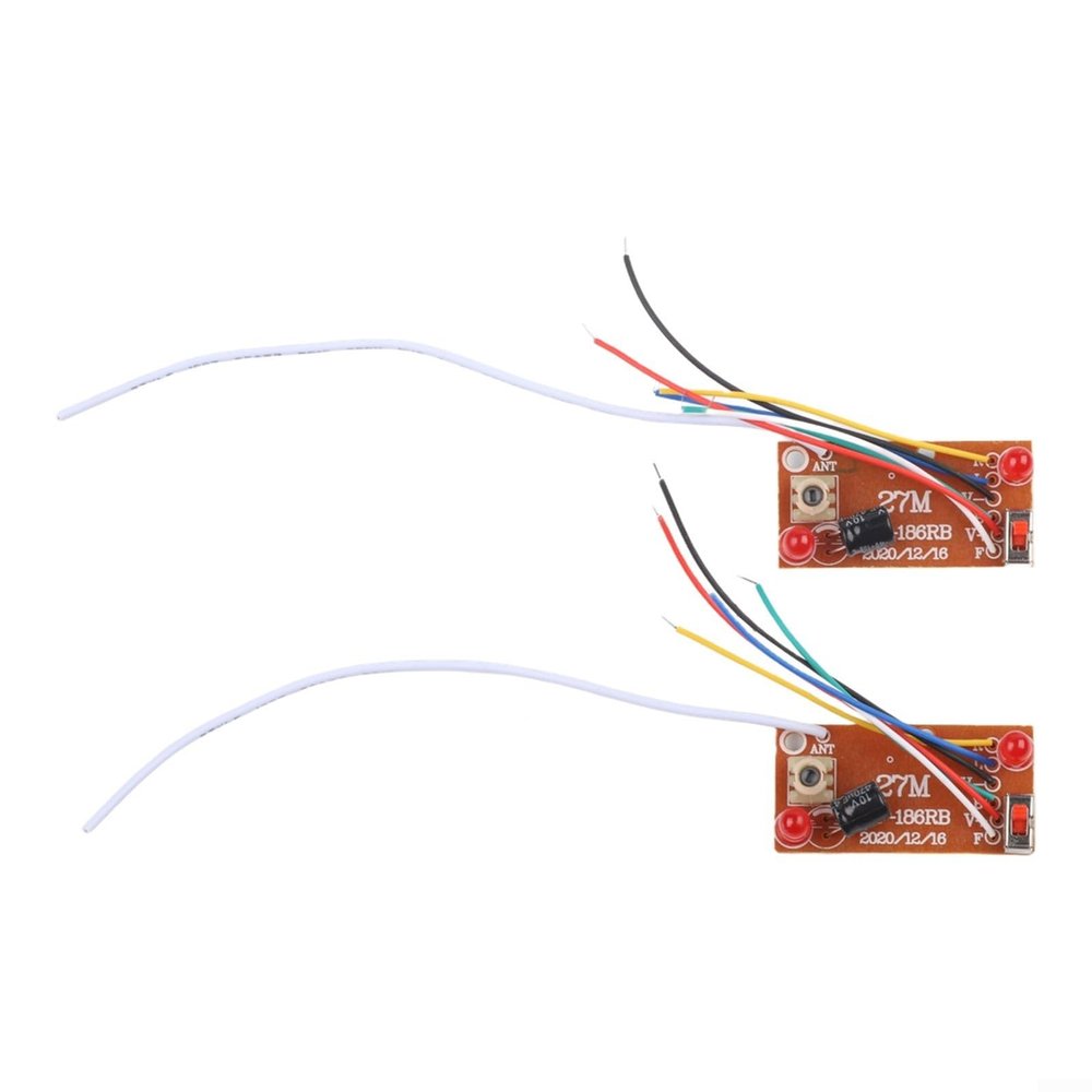 Four-Way Remote Control Board, Remote Control Kit Featuring 4 Channel 27MHz Transmitter And Receiver Boards for RC Cars, Robots, DIY Projects
