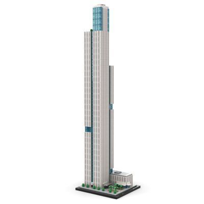 Aetheria Architecture Financial City Tower Landmark Building Set, 1:800 Modular Skyline Street View House Construction Bricks Home Deco Collection for Adult, Designed by SPBrix - 1780 Pieces