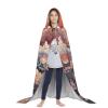 WBQLSL Horses in the River Printed hooded cape robe, holiday party costume for teens, ideal for cosplay and cosplay view 4