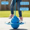 Balance Jumping Ball, Children's Balance Jumping Ball with Handle and Pump, Jumper Balance Trainer for Beginners & Adults, Indoor Outdoor Fitness Coordination Exercise (Pink) view 2