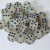 20 Pack Glow in the Dark Dice, 15mm 6-Sided D6 Dice with Rounded Corners, Black Pips Luminous Game Dice for Board Games, Parties & Bar Games view 3