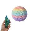 3D Printed Spiky Sensory Orb,Anxiety Relief Fidget Toy for Adults,Stress Ball Desk Toy with Twisting Spiral Design,Birthday Party Gift,Specks Fidget Ouchies Pain Stim (Rainbow Random, Large Size) view 1