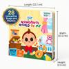 HEIMUR KIDS Sound Book for Toddlers 1-3 | A Day in The Wonderful World of Me | 28-Button Nursery Rhymes & First Words Musical Book | USB-C Rechargeable Interactive Educational Toy view 2