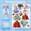 PainZieteg Winter Fairy Magnetic Dress Up Dolls Princess DIY Paper Doll Set view 3