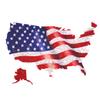 WOODS STORY Patriotic Wooden United States Puzzle with American Flag - XL United States Wooden Patriotic Puzzles for Adults - 50 States USA Map Puzzle - American Flag Puzzle for Family view 2