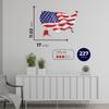 WOODS STORY Patriotic Wooden United States Puzzle with American Flag - XL United States Wooden Patriotic Puzzles for Adults - 50 States USA Map Puzzle - American Flag Puzzle for Family view 3