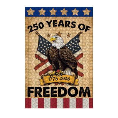 1000 Piece 250th Anniversary Wooden Puzzles We The People for Adults Beautiful Wooden Puzzle for Kids Family Game 29.5x19.7 Inch