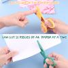 ASTARON 3 Pcs Kids Safety Scissors, Cute Toucan Bird/Dolphin/Crocodile Kids Preschool Training Scissors, Art Craft Plastic Scissors for School Supplies and Scrapbooking Supplies view 4