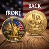 Custom USA 250th Anniversary Commemorative Coin, 250th, 250 Years of Freedom Metal Coin, America Patriot Gift, Eagle & Patriotic Symbols for Celebration Independence Day A06 view 2