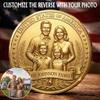 Custom USA 250th Anniversary Commemorative Coin, 250th, 250 Years of Freedom Metal Coin, America Patriot Gift, Eagle & Patriotic Symbols for Celebration Independence Day A06 view 4