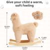 labebe Baby Rocking Horse for 1 Year Old, Plush Stuffed Llama Rocker, Wooden Rocking Toy for Boys&Girls 12M+, Perfect Nursery Gift for Christmas and Birthdays view 2