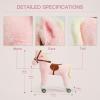 labebe Ride on Horse for Toddler,Pink Rocking Horse,Ride On Pony Riding Horse Mechanical Walking Action Plush Animal Stuffed Rocker Toys,Rocking Horse for Christmas/Birthday Gift for Child 24M+ view 3