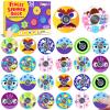 Sauyoza 52 Pack Cute Monster Party Favors Fidget Spinner for Kids Birthday, Funny Monster Fidget Spinner Bulk for Classroom Rewards, Goodie Bag Stuffers, Monster Character Party Supplies view 1