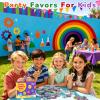 Sauyoza 52 Pack Cute Monster Party Favors Fidget Spinner for Kids Birthday, Funny Monster Fidget Spinner Bulk for Classroom Rewards, Goodie Bag Stuffers, Monster Character Party Supplies view 3