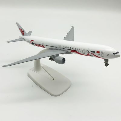 Air China 777 Diecast Model 1:300 Scale 20cm Alloy Red Crane Livery Aircraft for Collection Display Shelf Desk