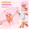 3 Pcs Mini Baby Squishy Glitter Slow Rising Sugar Squishy Babies Sensory Fidget Toy for Stress Relief Soft Cute Squeeze Desk Decor Gift view 2