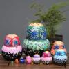 ordinarYone Blanks Wooden Shape Russian Nesting Dolls Unpainted Matryoshka Dolls Set 10Pcs for Toy Parent Time view 4