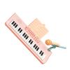 Alomejor 37 Keys Electronic Piano, Kids Electric Keyboard Toy with Microphone, Music Modes Multiple Sound Effects, for Children Over 5 Years Old (Pink) view 2