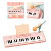 Alomejor 37 Keys Electronic Piano, Kids Electric Keyboard Toy with Microphone, Music Modes Multiple Sound Effects, for Children Over 5 Years Old (Pink) view 4