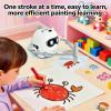 Asixxsix Drawing Robot for Kids, Interactive Educational Drawing Machine, Montessori Painting Learning Toys with 100 Learning Word Cards, Birthday for Boys Girls 3 4 5 6 7 8 (White) view 3