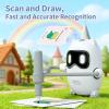 Asixxsix Drawing Robot for Kids, Interactive Educational Drawing Machine, Montessori Painting Learning Toys with 100 Learning Word Cards, Birthday for Boys Girls 3 4 5 6 7 8 (White) view 4