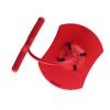 SparkFeng Children Jumping Ball with Pull Rope Handle and Non - Slip Pedal, Hopping Exercise Bounce Space Ball Toy for Kids, Sponge Handrails and Grooved Foot Platform for Safe Play (Red) view 2
