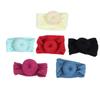 Hohopeti 6pcs Donut Ball Headband and Knotted Head Wraps Set for Babies, Soft Elastic Hair Bows in 6 Colors for Newborns and Early Childhood Hair Care view 1