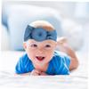 Hohopeti 6pcs Donut Ball Headband and Knotted Head Wraps Set for Babies, Soft Elastic Hair Bows in 6 Colors for Newborns and Early Childhood Hair Care view 4