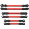 RC Repairs Models For Traxxas For Slash For Hoss For Rustler For Stampede 4x4 1/10 Metal Turnbuckles Pull Rod Link Rod Steering Rod Set RC Car Parts(Red) view 1
