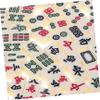 UPKOCH Mini Portable Mahjong Set with Compact Miniature Tiles for Travel and Dorm Room Use Small Chinese Mahjong Kit for Home and Camping Games view 3