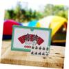 UPKOCH Mini Portable Mahjong Set with Compact Miniature Tiles for Travel and Dorm Room Use Small Chinese Mahjong Kit for Home and Camping Games view 4