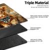 LROTFNGX for MTG Playmat TCG Card Game Mat with Game Zone Stitched Edges,Board Game Mats Non-Slip Waterproof Rubber Base 24 x 14 inch for CCG RPG Trading Card,Cute Calves with Bowties view 3