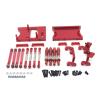 RC Automobiles Parts For MN For MN99S D90 D91 1/12 Metal Chassis Pull Rods Servo Fixed Mount Bracket Shock Absorber RC Car Upgrade Replacements Parts(Red) view 1