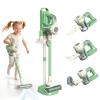 VARANO 3-in-1 Kids Vacuum that Really Works - Toddler Toy Vacuum with Storage Stand & Real Suction - Montessori Cleaning Toy for Boys & Girls Ages 3+ (Green) view 1