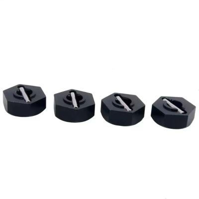 RC Repairs Models For 94103 94105 94106 94107 94108 94122 1/10 4Pcs Hexagonal Metal RC Connector 12MM Wheel For Seat Jointer(Black)